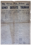 Dewey Defeats Truman Newspaper -- The Most Famous Newspaper Mistake of All Time